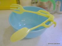 Vintage Tupperware Yellow Salad Tong