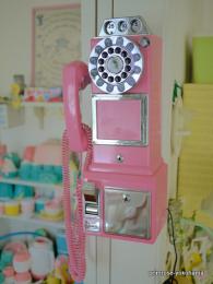 Crosley 1950's Replicia Pink Pay Phone